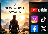 New World Awaits release and promotion artwork
