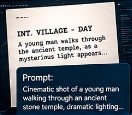 Script page that is being translated into prompts
